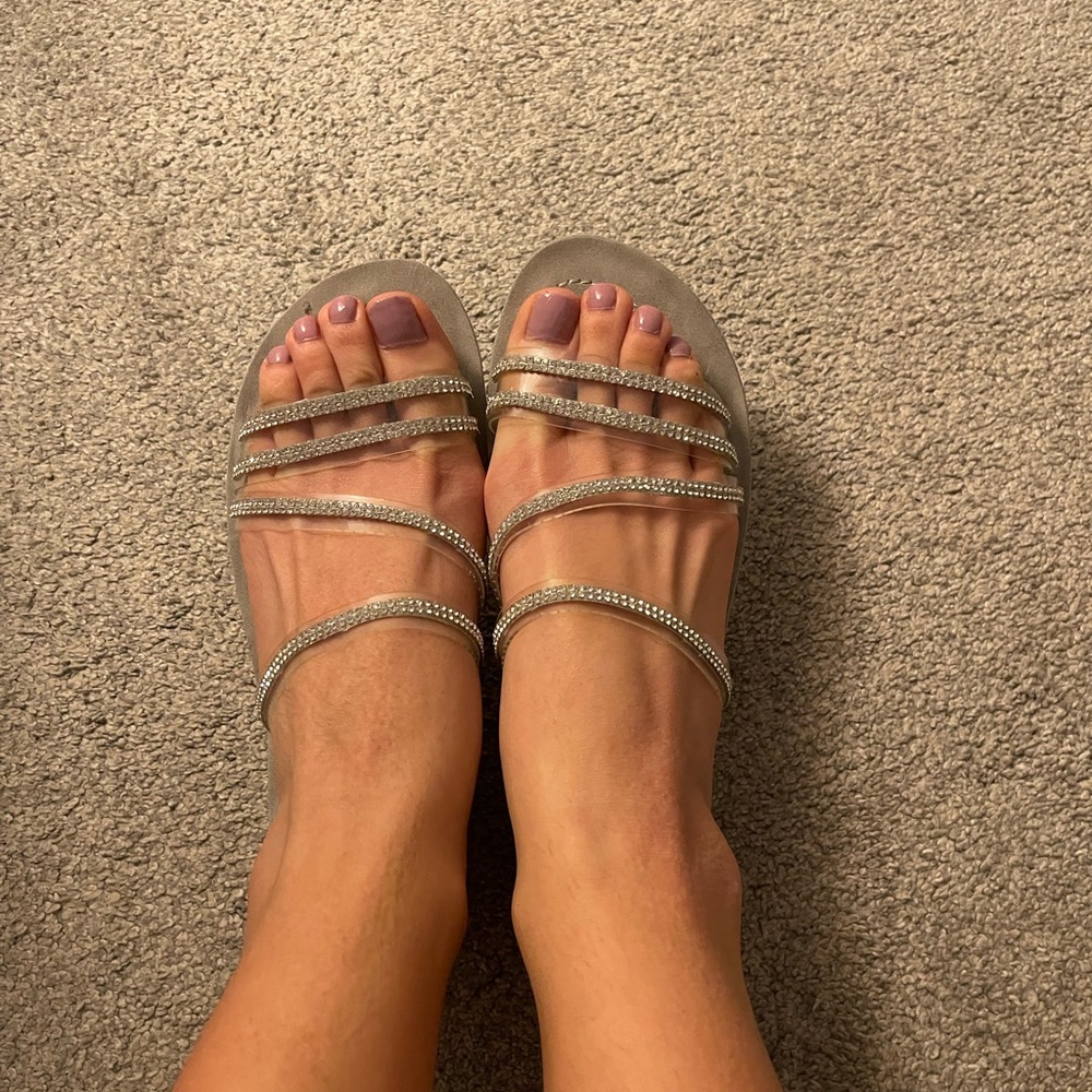 Madden girl silver sandals